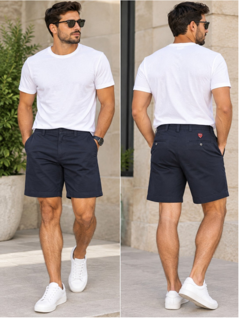 Polo Ralph Lauren Stretch Classic Fit Chino Shorts Men's Navy Blue Sz 38 NWOT
